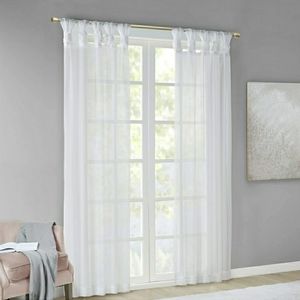 Madison Park Twisted Tab Sheer Window Curtain